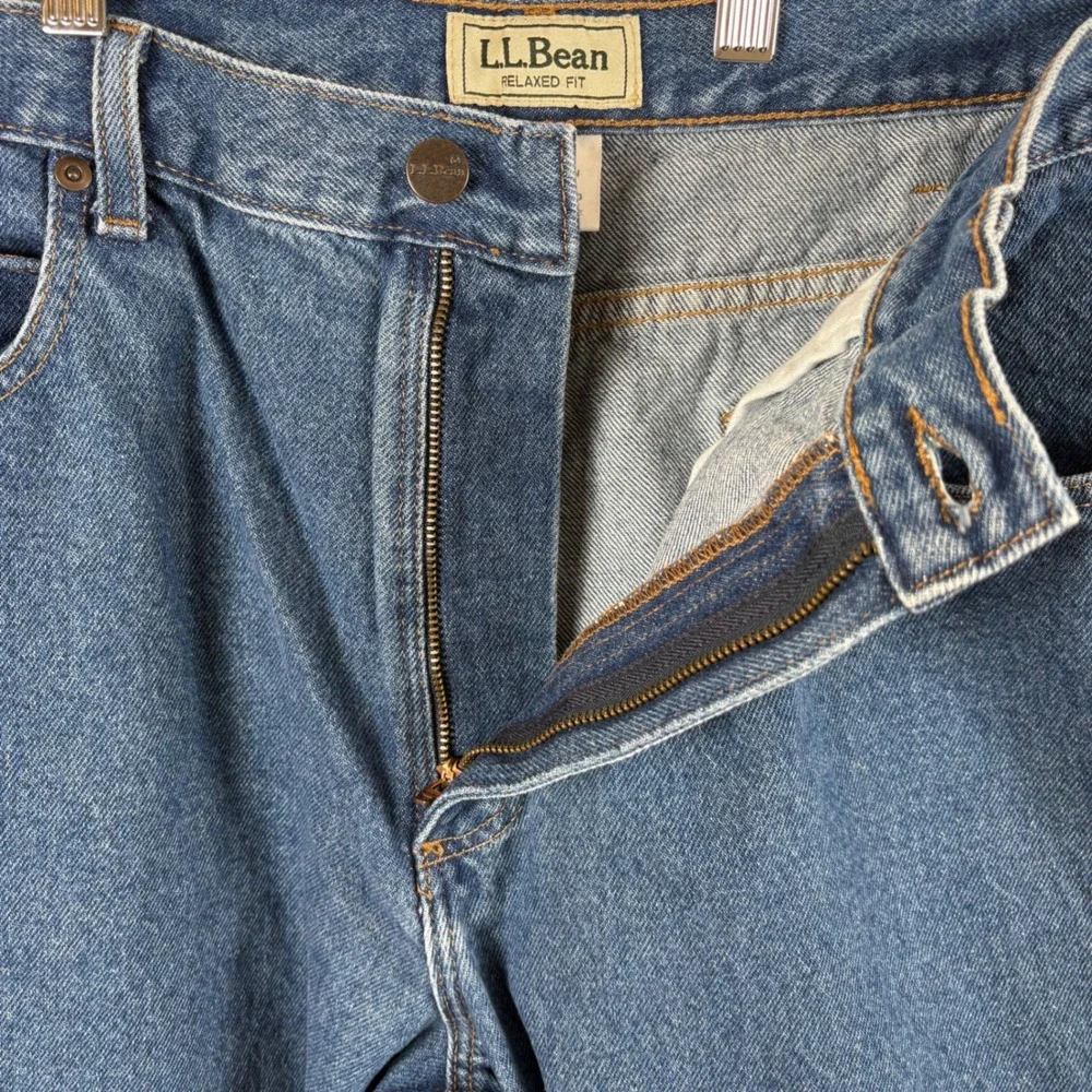 LLBean Double L Jeans Relaxed Fit Men's 38x30‎ Heavyweight 100% Cotton Workwear